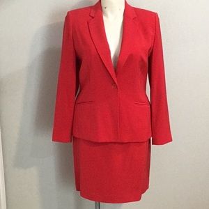 Red Jacket/Skirt Suit
